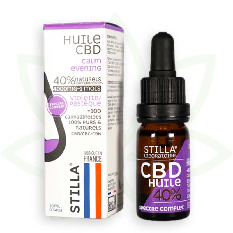 lugn kväll cbd olja 40 procent 10ml fullspektrum stilla frankrike mafrenchweed 10