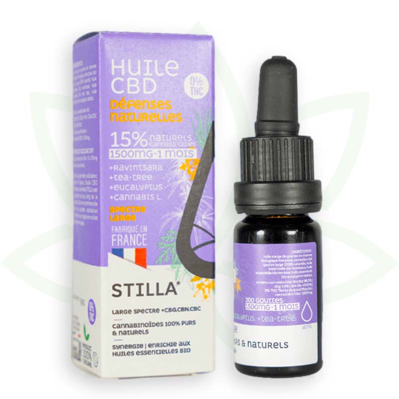 cbd naturliga försvar olja 15 procent 10ml brett spektrum stilla frankrike mafrenchweed 6