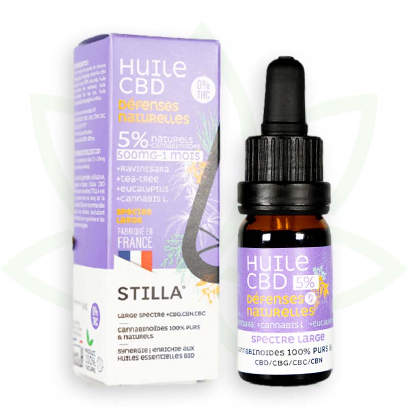 cbd naturliga försvar olja 5 procent 10ml brett spektrum stilla frankrike mafrenchweed 1