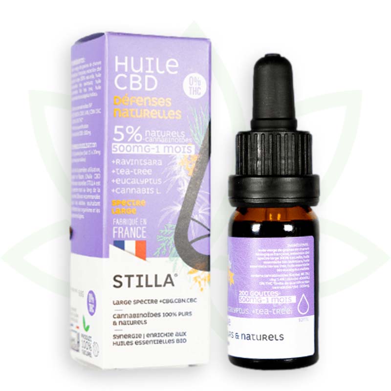 cbd naturliga försvar olja 5 procent 10ml brett spektrum stilla frankrike mafrenchweed 3