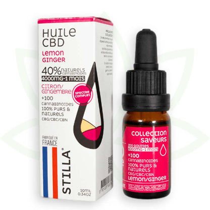 cbd olja citron ingefära 40 procent 10ml fullspektrum stilla france mafrenchweed 12