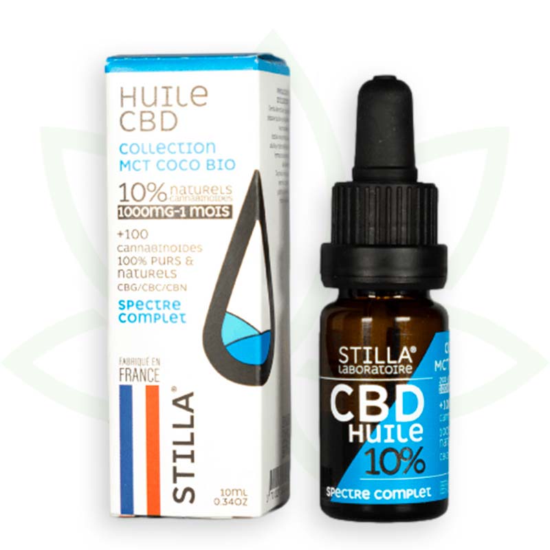 cbd mct kokosnötolja 10 procent 10ml fullspektrum stilla france mafrenchweed 1