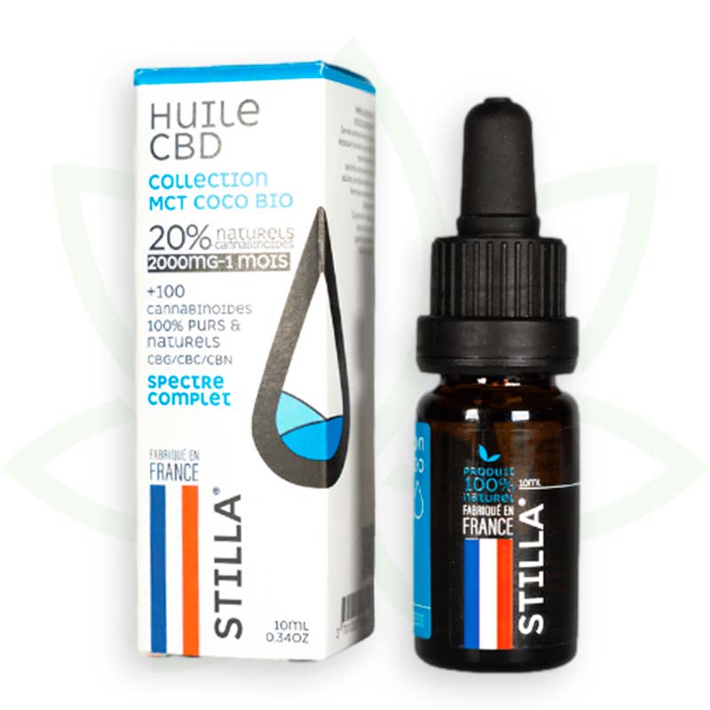 cbd olja mct kokosnöt 20 procent 10ml fullt spektrum stilla france mafrenchweed 5