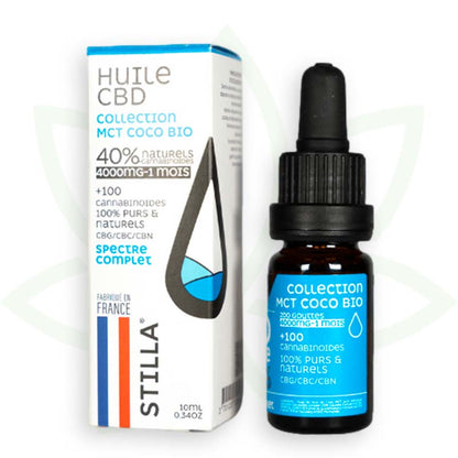 cbd olja mct kokosnöt 40 procent 10ml fullspektrum stilla france mafrenchweed 12