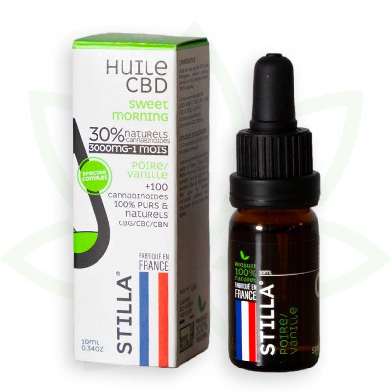 söt morgon cbd olja 30 procent 10ml fullt spektrum stilla frankrike mafrenchweed 8