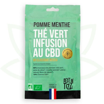 den gröna cbd äpple mint infusion cbd organisk vila i tizz mafrenchweed 1