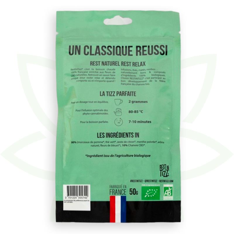 den gröna cbd äpple mint infusion cbd organisk vila i tizz mafrenchweed 2