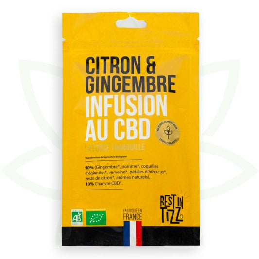 örtte cbd citron ingefära infusion cbd organisk vila i tizz mafrenchweed 1